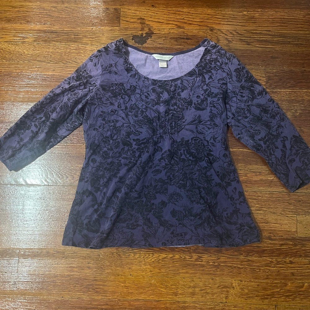 Whimsygoth Vintage Purple Top